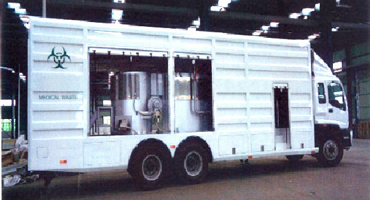 車載式医療性廃棄物処理装置